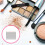 10Stück -Makeup- Mit Holzgriff Schwarz 2