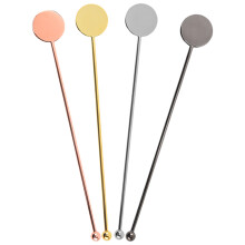 4Stk Metall Rührstäbchen Wiederverwendbar Für Saft Cocktail Party