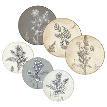 6St Blumen Holz Wandkunst Rustikale Wanddekoration Wohnaccessoire