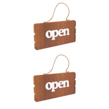 2Stk Doppelseitiges Holz Türschild Geschlossen Geöffnet