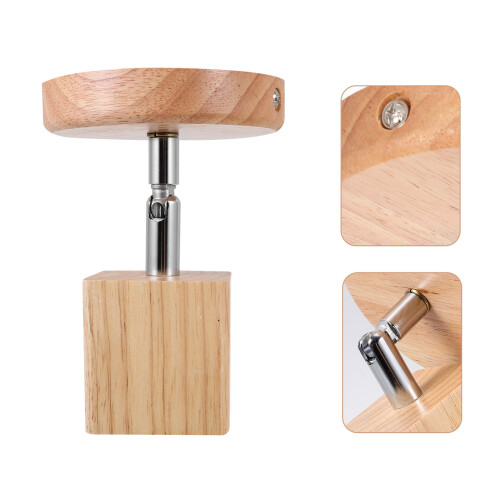 Holz Deckenleuchte E27 Einflammig Für 2