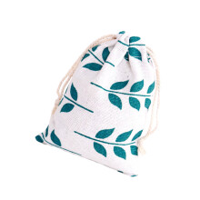 12Stück Blatt Baumwolltasche Mit Kordelzug Für Party Hochzeit