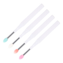 4Stk Lidschattenpinsel Mit Silikonkopf Lippenpinsel Schminkzubehör
