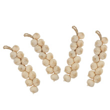 4St Kunstnierlook Knoflook Hangend Foam Decoratie Wit