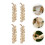 4St Kunstnierlook Knoflook Hangend Foam Decoratie Wit 7
