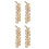 4St Kunstnierlook Knoflook Hangend Foam Decoratie Wit 4