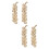 4St Kunstnierlook Knoflook Hangend Foam Decoratie Wit 9