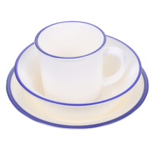1 Set Abendessen Teller Schüssel Tasse Kit Essgeschirr Aufbewahrung