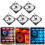1Set 5Stk 12Cm RGB LED PC Lüfter Mit Controller 4