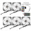 1Set 5Stk 12Cm RGB LED PC Lüfter Mit Controller 10