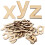3 Sets Holz Alphabet Graffiti Unlackierte Basteln 3