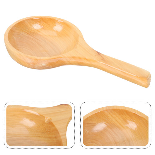 Holz Schöpfkelle Mit Griff Für Dampfbad 2