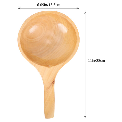Holz Schöpfkelle Mit Griff Für Dampfbad 1