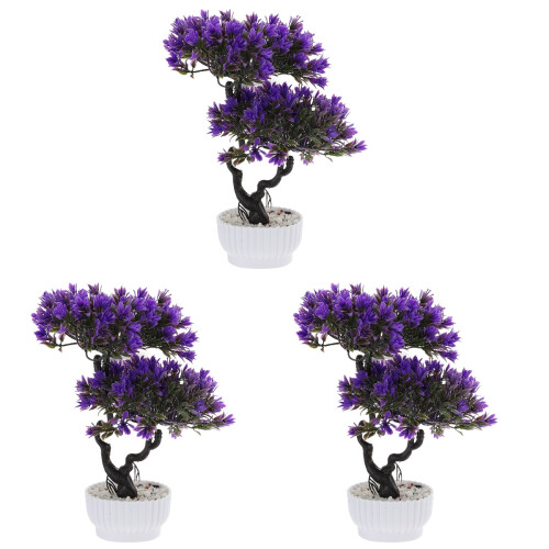 3Stk Künstliche Falscher Baum Bonsai 2