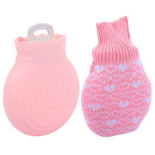 Silikon Heizflasche Mit Strickbezug Für Die Hand