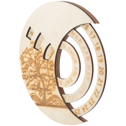 5Stk Mond-Design Hängender Kalender 2