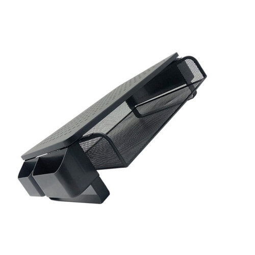 Screen Elevated Shelf Mesh Panel Monitor Riser With Drawer 2