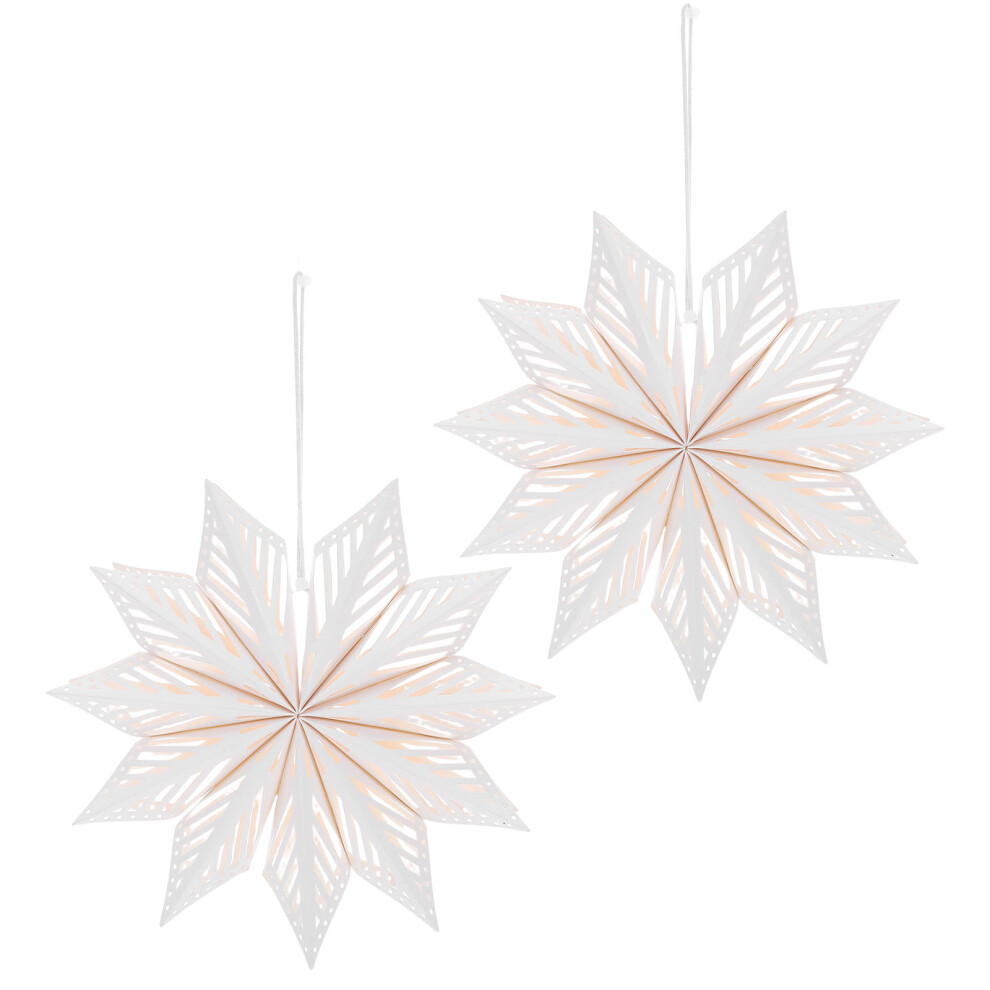 2 Sztuki SkłAdane 3D PłAtki ŚNiegu Papierowe Choinka WnęTrze Sufit-image