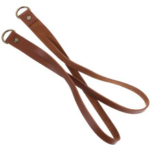 1Set Praktischer Brauner PU-Leder Vorhanghalter Mit Haken Außen