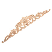 Wood Appliques Holz Blumenförmige Handgeschnitzte Zierleiste Für Möbel