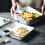 2Stk. Knödelplatte Sushi-Dip-Platte Keramik 7