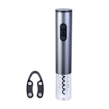 Automatischer Flaschenöffner Mit Folienmesser Silber