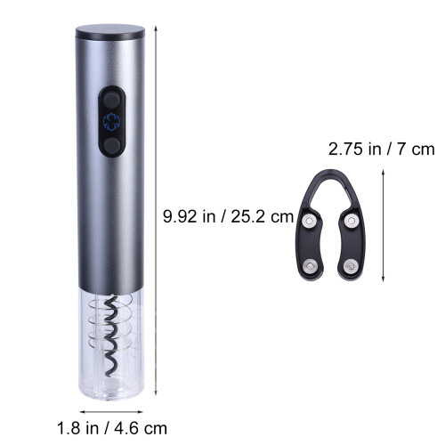 Automatischer Flaschenöffner Mit Folienmesser Silber 1