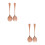 2 Sets Salatbesteck Mit Ergonomischem Löffel Gabel 8