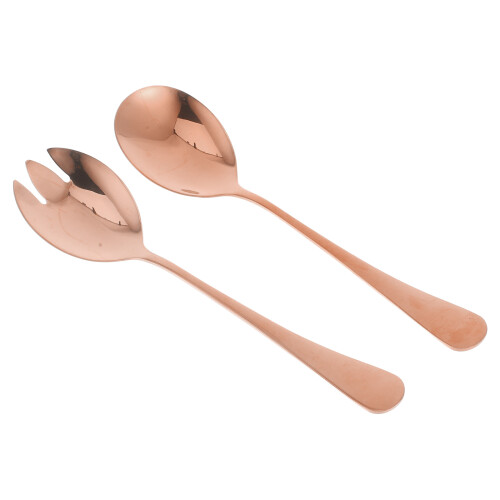 2 Sets Salatbesteck Mit Ergonomischem Löffel Gabel 1