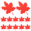 80 Glitzerpapier Ahornblätter Herbst 1