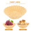 1Pc Khaki Plastic Rattan Woven Basket for Fruit Snacks Storage 9