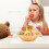 1Pc Khaki Plastic Rattan Woven Basket for Fruit Snacks Storage 5