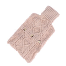1L Heizflasche Gestrickte Hülle Faltbar Beige