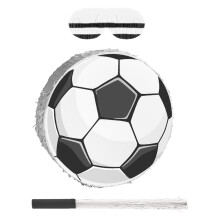 fußball piñata set mit stock und augenbinde für kindergeburtstag deko