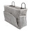 Bedside Storage Basket Metal Hanging Shelf Grey 1