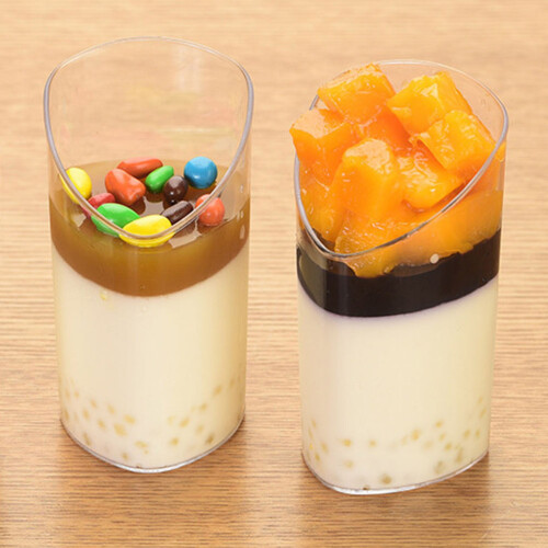 25Stk Mini Dessertbecher Transparent Für Pudding Mousse Zu Hause 2