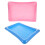 2Pcs PVC Inflatable Pool Floating Tray Drink Holder Assorted Colors 5