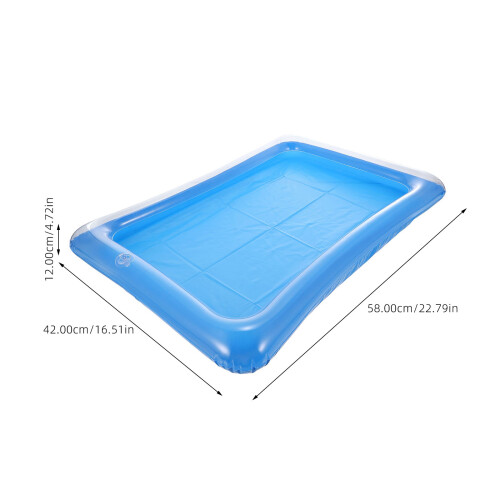 2Pcs PVC Inflatable Pool Floating Tray Drink Holder Assorted Colors 1