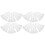 12Pcs Clear Plastic Fillable Bell Shape Balls White DIY Ornament Decor 1