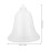 12Pcs Clear Plastic Fillable Bell Shape Balls White DIY Ornament Decor 3