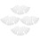 12Pcs Clear Plastic Fillable Bell Shape Balls White DIY Ornament Decor 10