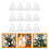 12Pcs Clear Plastic Fillable Bell Shape Balls White DIY Ornament Decor 7