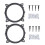 2Pcs Black ABS CPU Fan Base Heatsink Retention Mounting Bracket 3