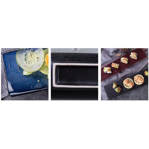 Ceramics Sushi Teller Japanisch Servierplatte Rot 2