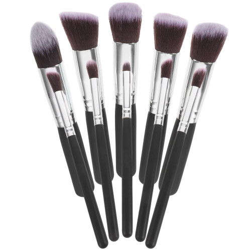 10St Makeup Set Premium Synthetische Mischpinsel