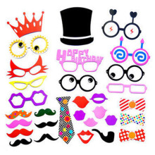 62 Geburtstags Foto Requisiten Set Mit Schnurrbart Brille Lippen