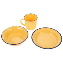 1 Set Abendessen Teller Schüssel Tasse Kit Essgeschirr Aufbewahrung