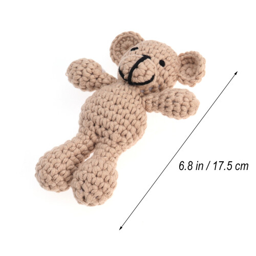 Neugeborenen Gestrickte Mütze Mit Gehäkeltem 1