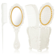 1 Set Vintage Handspiegel Und Haarbürste Mit Für