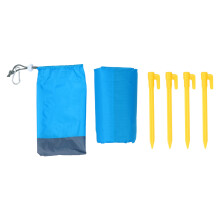 1Stk Blau Wasserdichte Stranddecke Polyester Praktisch Für Picknick